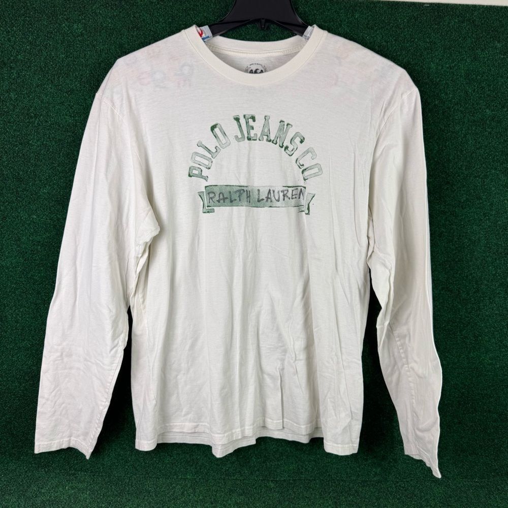 Polo Jeans Co Ralph Lauren Men’s White Long Sleeve T-Shirt Size XL